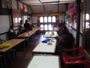 Embroidery at the Art & Craft School in Thimphu